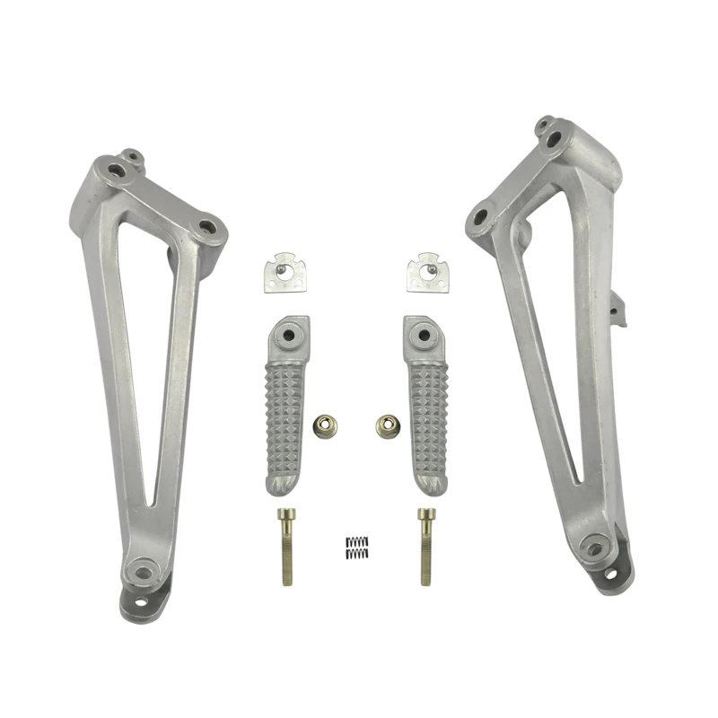 

For YAMAHA YZF R1 2009-2011 2011 YZFR1 09 10 11 Motorcycle Rear Passenger Foot Pegs Foot rest With Brackets S03