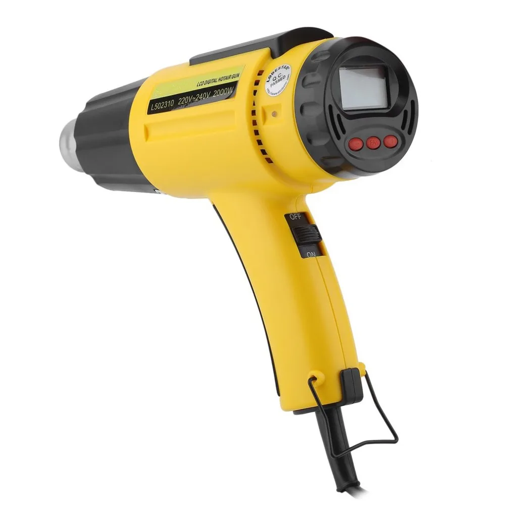 

Hot Sale Digital Electric Hot Air Gun 2000W Temperature-controlled High Quality Heat Gun Welding Tools Adjustable Instrument