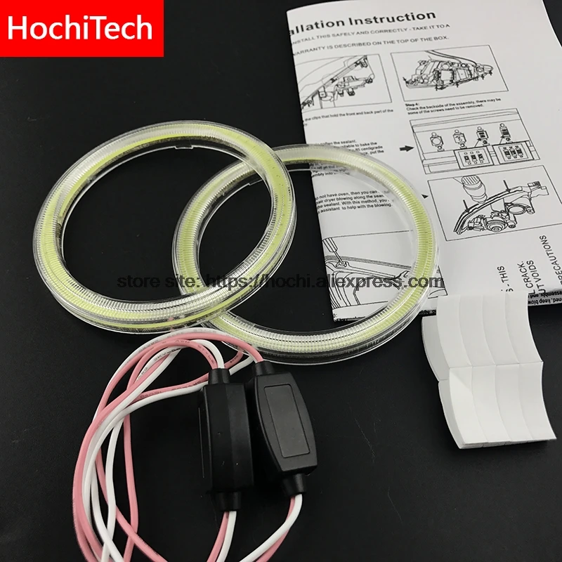 For Volvo XC70 2008 2011 2012 2014 COB Led day Light White Cob Led Angel Eyes Ring Error Free Ultra bright