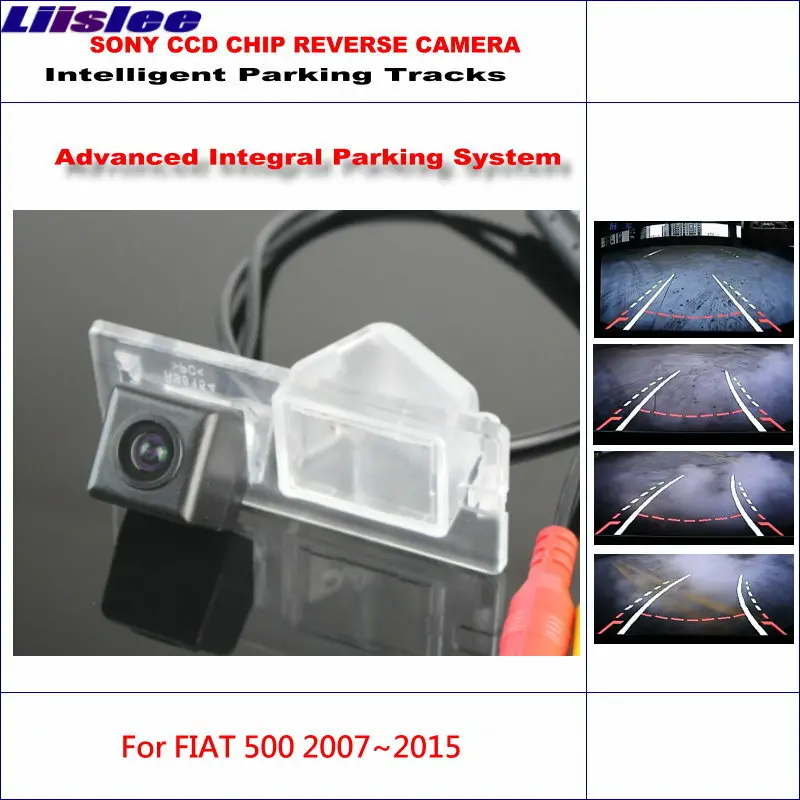 

Car Rear Camera For FIAT 500 2007~2015 Intelligent Parking Tracks Backup Reverse 580 TV Lines Dynamic Guidance Tragectory HD CCD