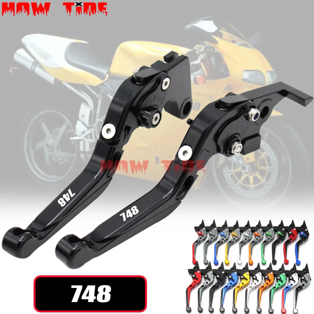 

Motorcycle Folding Extendable CNC Moto Adjustable Clutch Brake Levers For Ducati 748 1999 2000 2001 2002