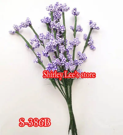 

144 bunches= 1440pcs X decorative items--Lovely Berry Stem in Purple,Favor Box Decoration WEDDING crafts