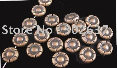 

FREE SHIPPING 150pcs Antiqued copper plt crafted flower spacer beads A36C