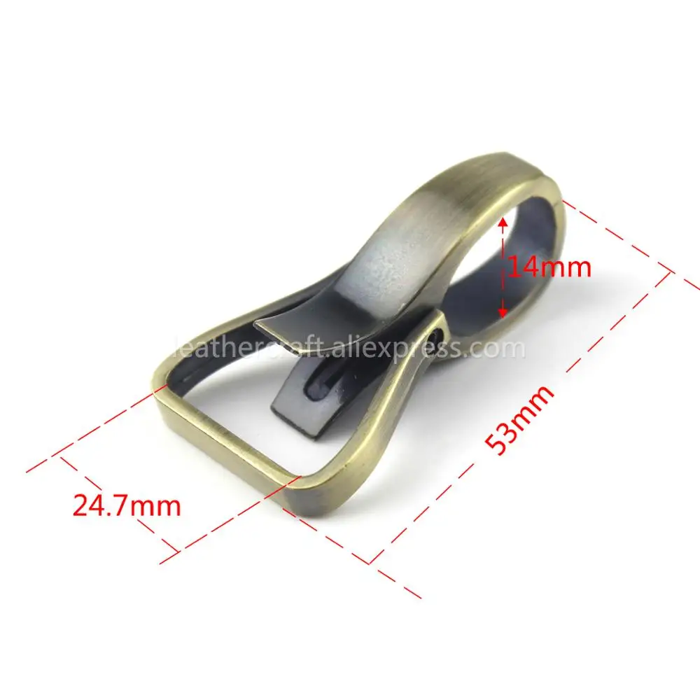 1 x Metal Snap Hook Trigger Lobster Clasp Clip for Leather Craft Bag Strap Belt Webbing Keychain 1" inner width