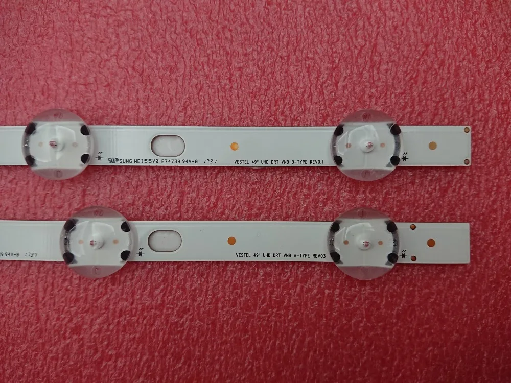 LED Backlight Strip for Toshiba 49U5766DB 49U6763DB 49U6663DB 49U5863DB Vestel U49H700 VES490QNDL VES490QNDS-2D-U11