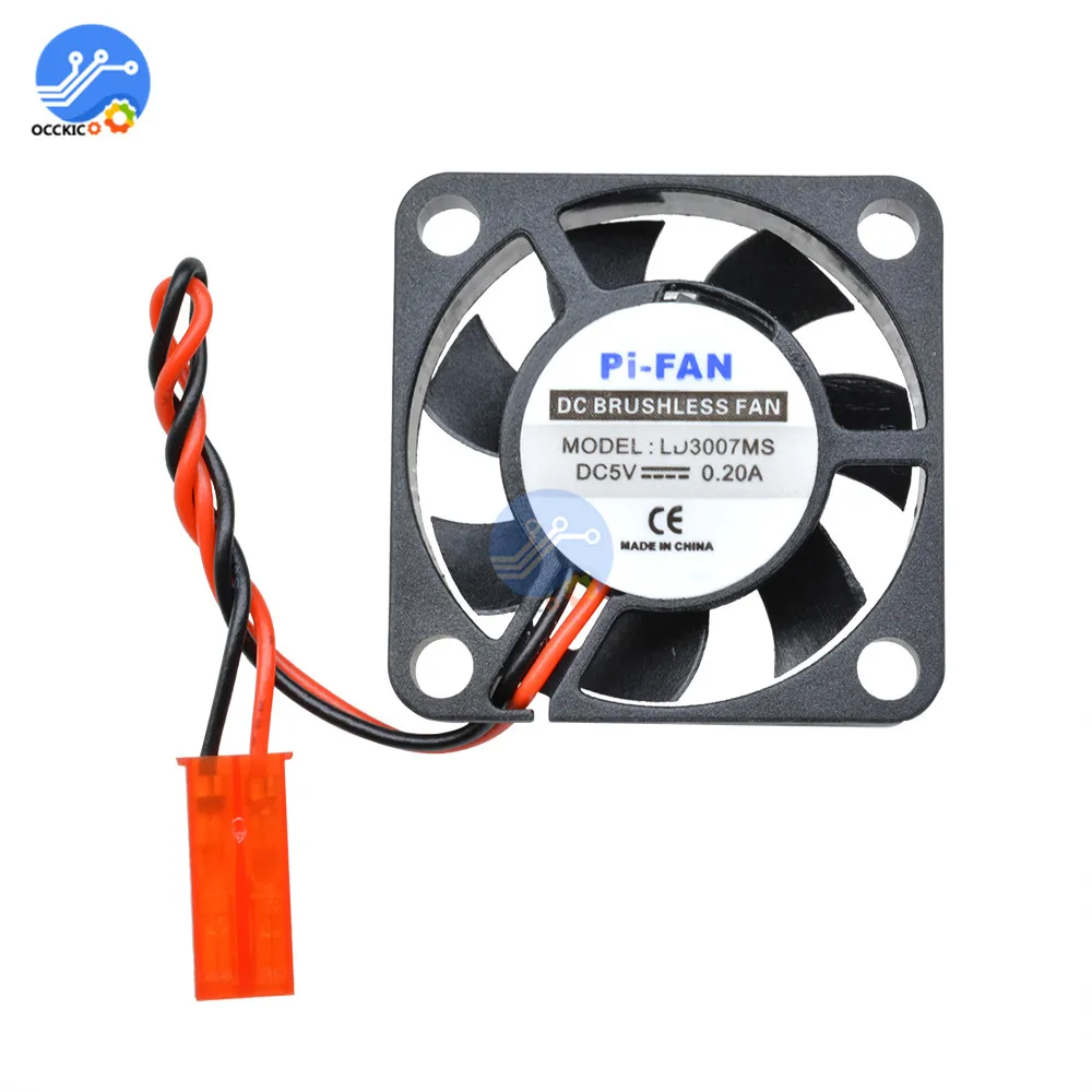 1PCS 5V 0.2A Cooling Cooler พัดลมสำหรับ Raspberry Pi รุ่น B + / Raspberry Pi 2/3