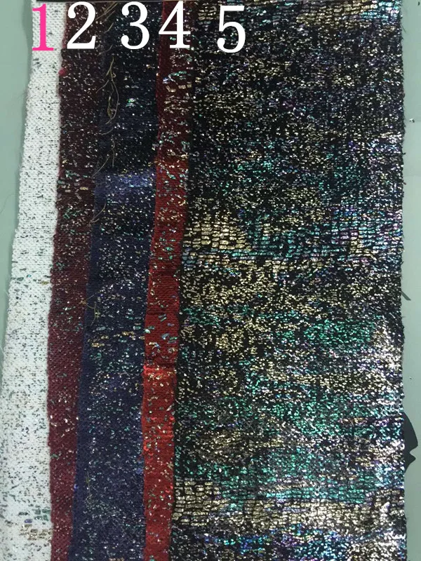 130cm wide laser color Sequined Fabric, 5 colors available, XERY-JHC160906B