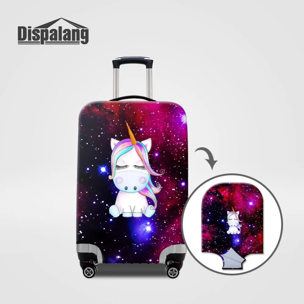 

Dispalang Travel On Road Suitcase Protective Cover For 18-32'' Case Unicorn Galaxy Print Luggage Cover Elastic Dustproof Covers