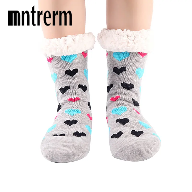 

Mntrerm 2022 Hot Sale Winter Women Thickening Towel Floor Fashion Keep warm Base Sleep Socks Soft Comfortable indoor slippers