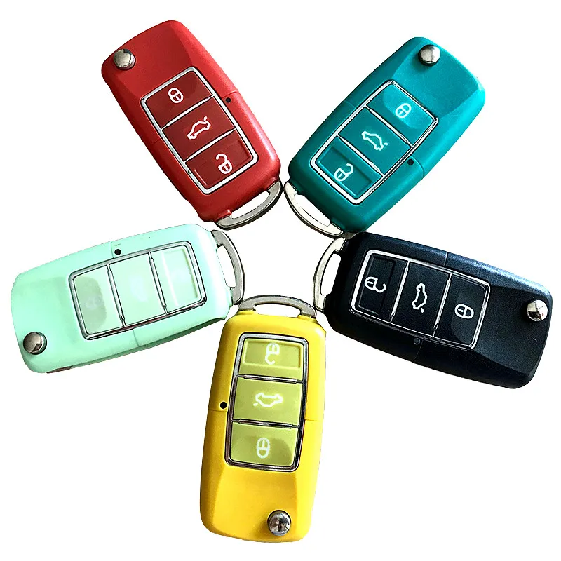 RMLKS 3 Buttons Folding Car Remote Flip Key Shell Case Fit For Volkswage Golf Passat For Polo For Bora Uncut HU66 Blade