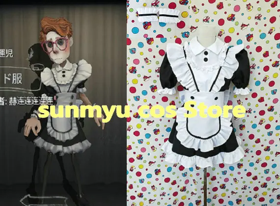 Identity V Lucky Guy Unknown maid uniform Cosplay Costume,Size customizable,Halloween