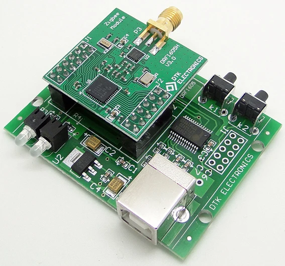 UART Serial to Zigbee Wireless Module, 1.6 Km, CC2530 Module to Send Antenna -DRF1605H