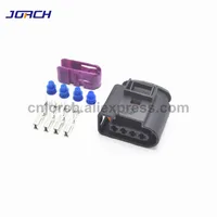 5 Juegos de conector de cableado eléctrico automotriz hembra serie 3,5 de 4 pines 4D0 971 994 4D 0971994   Para VW Audi