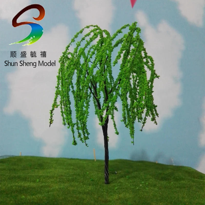 whoelesale 100PCS wire willow tree 60mm style random Landscape Train Model architectural scenery