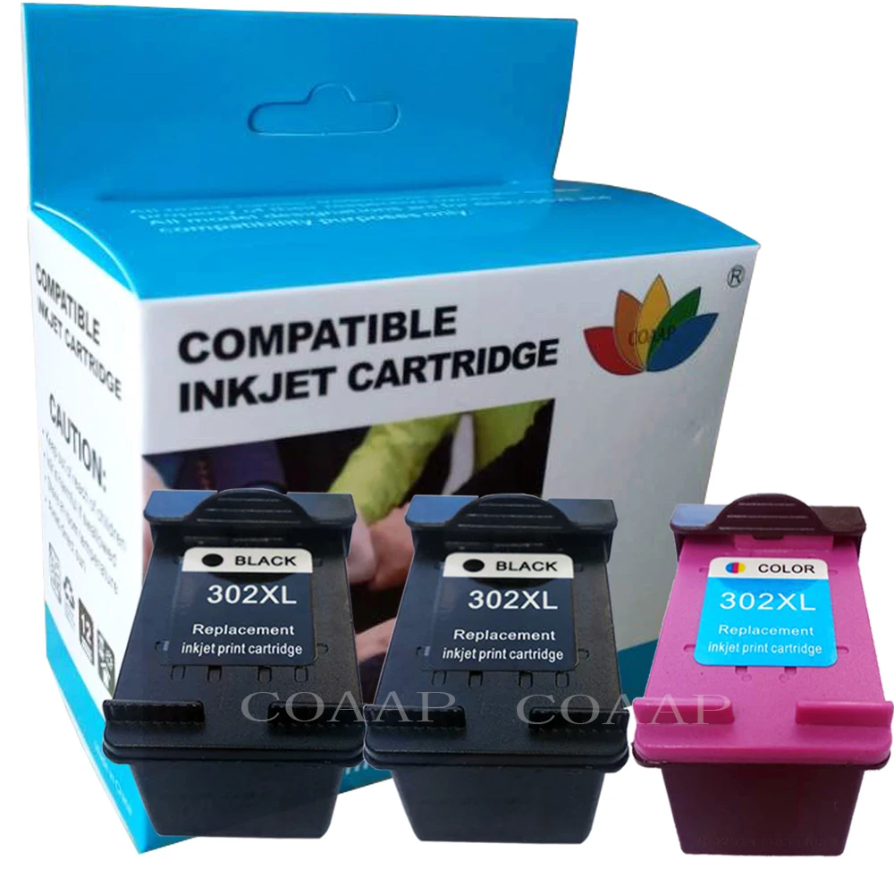 Compatible hp 302 XL F6U68AE F6U67AE Refilled ink cartridge for HP Officejet 3800 3830 3831 3833 3834 4650 4654 3833 3834 3835