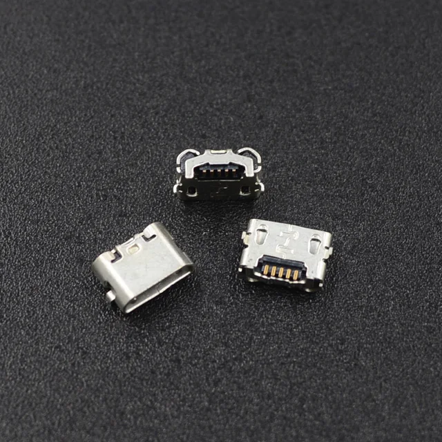 10szt micro USB 5pin jack Reverse Ox horn Charging Port Plug socket connector mini usb For Huawei 4X Y6 4A P8 C8817 max Lite Pro