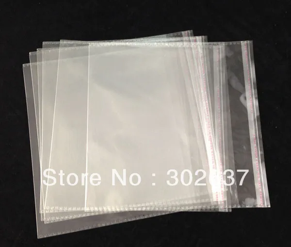 FREE SHIPPING 100PCS Clear Self Adhesive Seal Plastic Bags 18cm