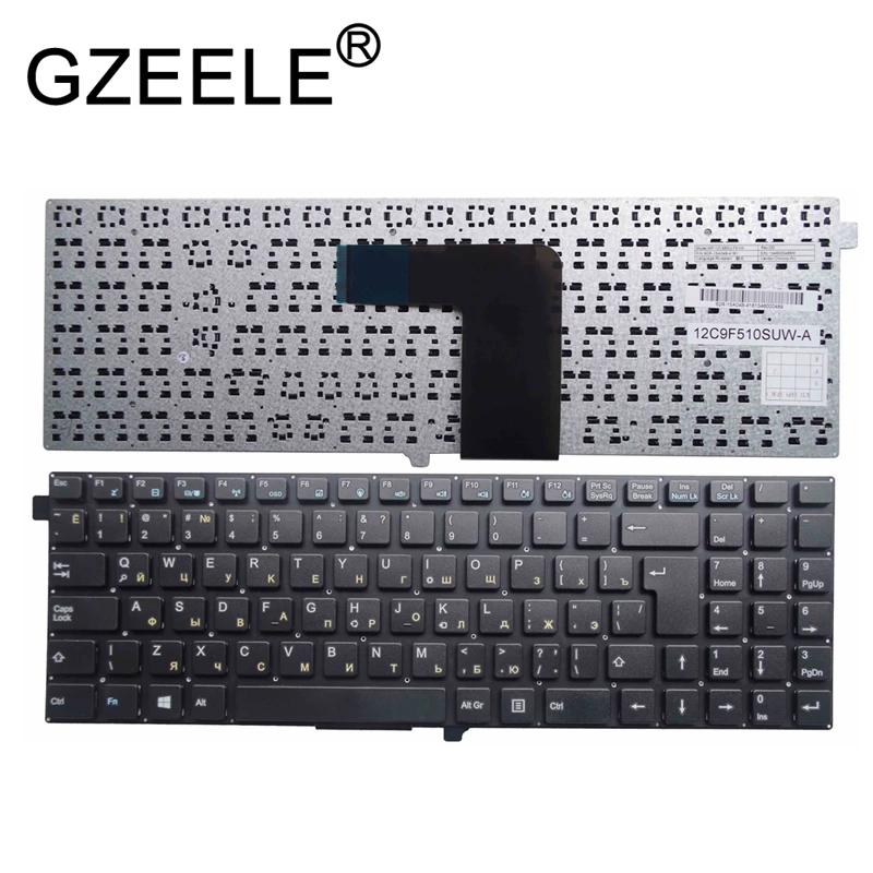 GZEELE RU FOR CLEVO W550 W550EU W550EU1 W550EU W550EUI Laptop Keyboard Russian RU layout