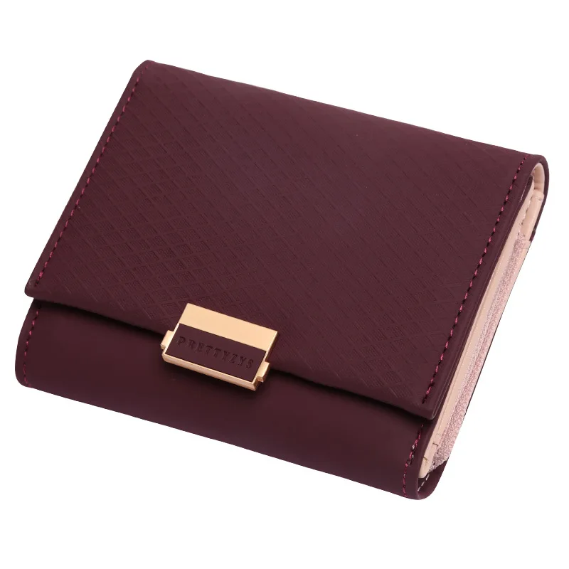 

High Quality Women Wallet Fashion Leather Women Short Purse Lovely Tri-Folds Money Coin Card Holder Girls Wallets cartera mujer