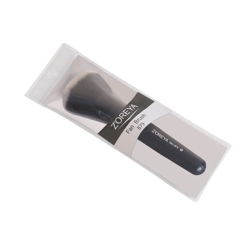 Zoreya Brand  Professional Nylon Large Fan Brush Black Wooden Handle Makeup Brushes Beauty Cosmetic Tools For Blusher