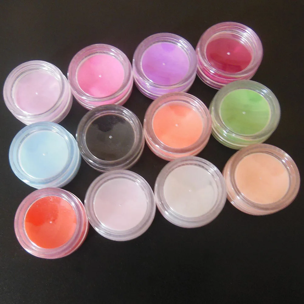 12 Colors  Nail Art Powder Dust For Acrylic Nail Tips Decoration Builder Tools Hot Sale