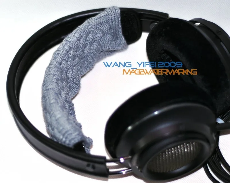 Повязка на голову ручной вязки из чистой шерсти, подушка для наушников Philips Fidelio X1 X2 SHP9500 L1 HiFi, верхняя повязка на голову, защита