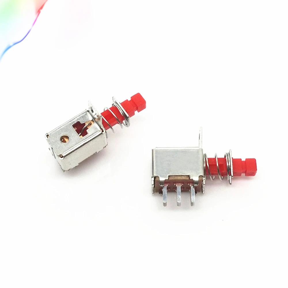 10Pcs Free shopping Directly key switch A03-01 6pins switch self-locking spring switch for power supplies