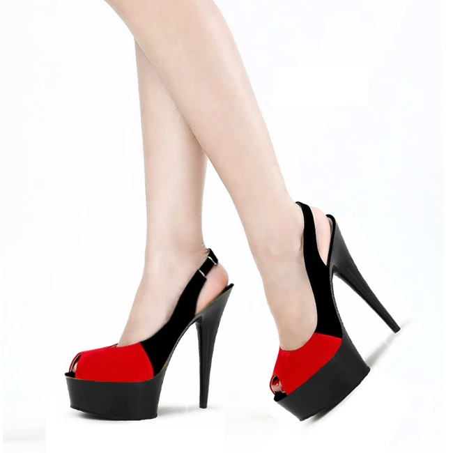 Super 15 cm high heels nightclub princess favorite performance sandals fashion runway star with small size shoes