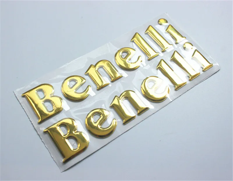 Motorcycle decals stickers 3D stereo Logo yellow sticker For Benelli BN600