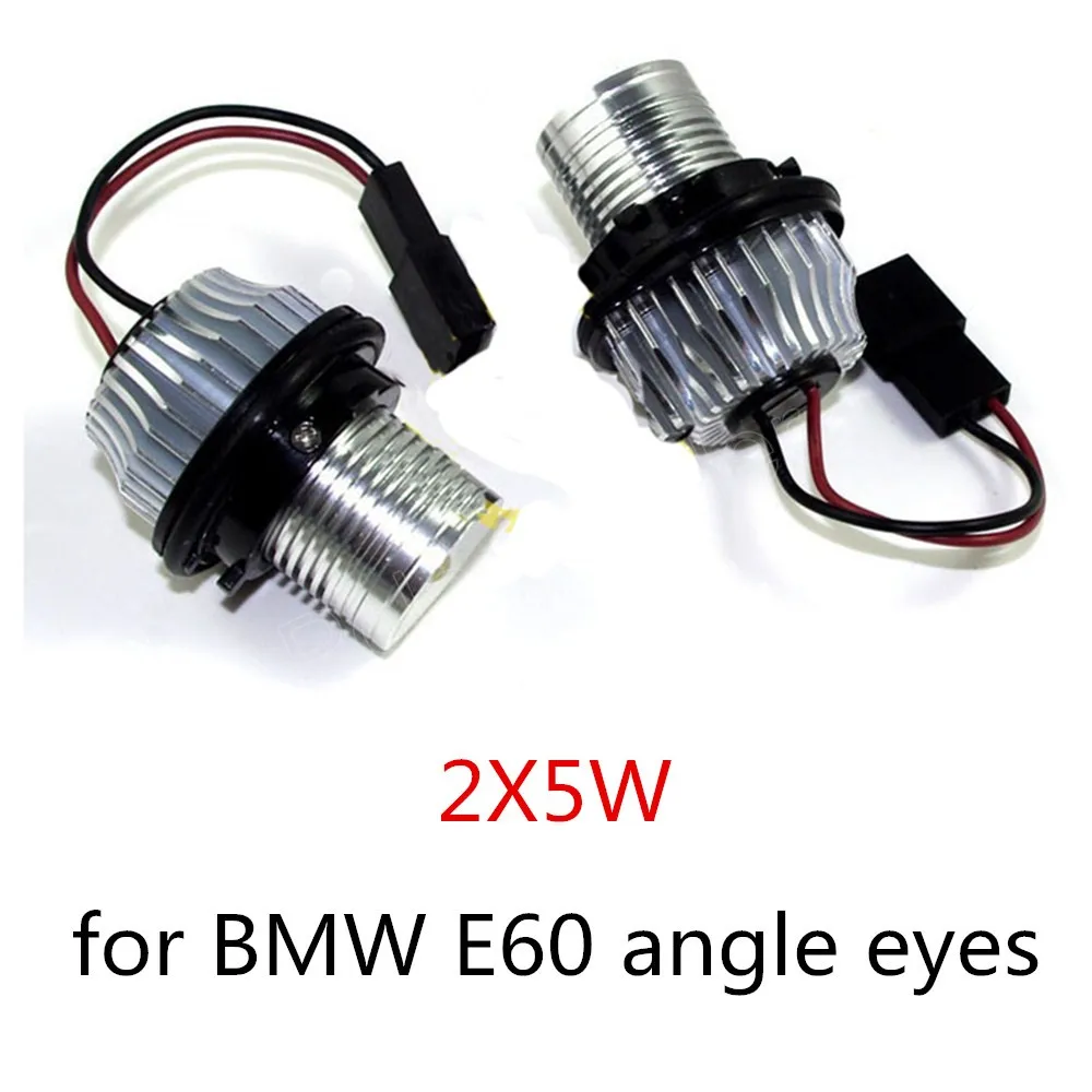 

2 Pieces(1 Set) LED Marker Angel Eyes for BMW E39 E53 E60 E61 E63 E64 E65 E66 E87 X3 2*5W light lamp