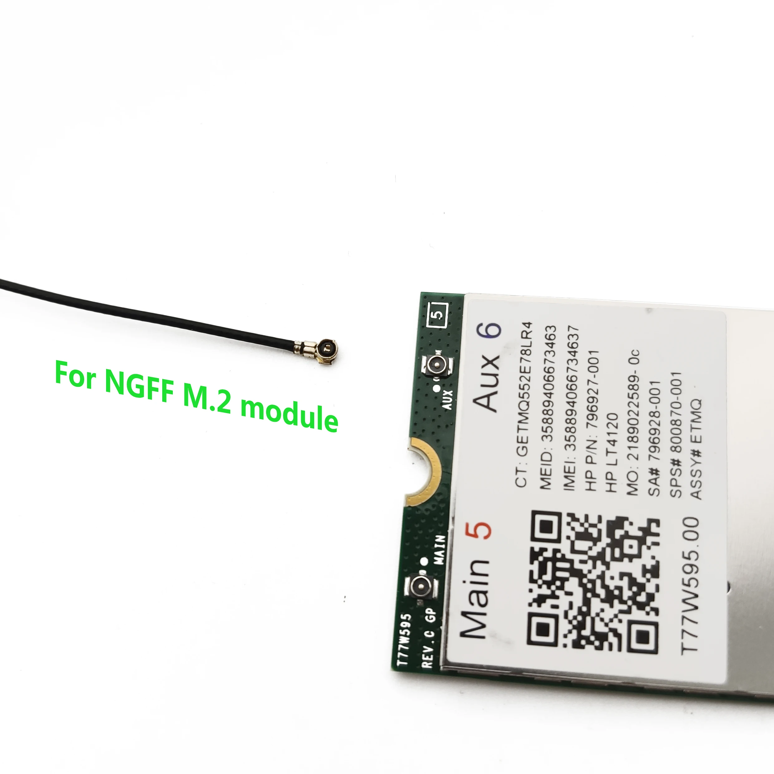 MHF4 FPC inside Antenna IPEX4 LTE Flexible Antenna 4G NGFF interface M.2 Modem for EM7565 EM7511 LM940 EM20 5G RM500Q Module