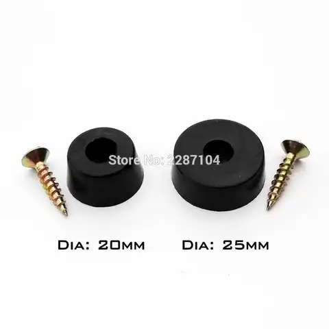 12 black rubber anti-slip glides HZYUEGOU