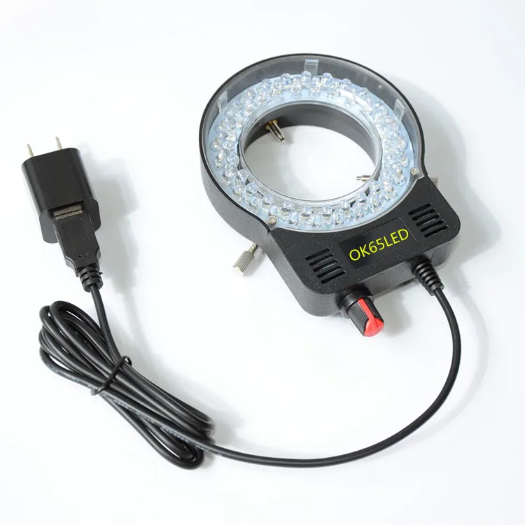 Đen Col Sáng Đèn 52 Vòng LED Ánh Sáng Với USB Cho Ngành Công Nghiệp Stereo Kính Hiển Vi Bộ Camera Kính Phóng Đại