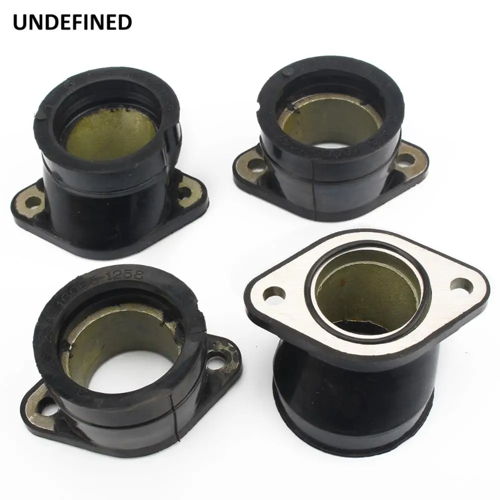 4 Pcs Motorcycle Carburetor Interface Intake Manifold Adapter Joint Boots Set for Kawasaki ZR750 Zephyr ZR-7S ZR-7 Z750 GT750