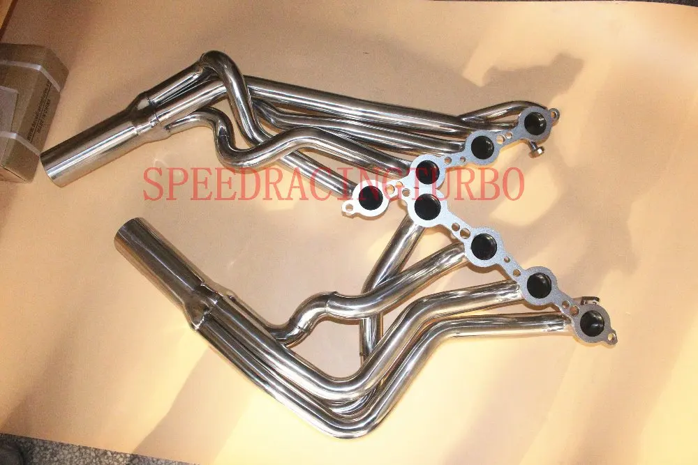 EXHAUST HEADER FOR CAMARO Z28 SS PONTIAC TRANS AM LS1 5.7 V8 STAINLESS EXHAUST CHROME HEADER+GASKET