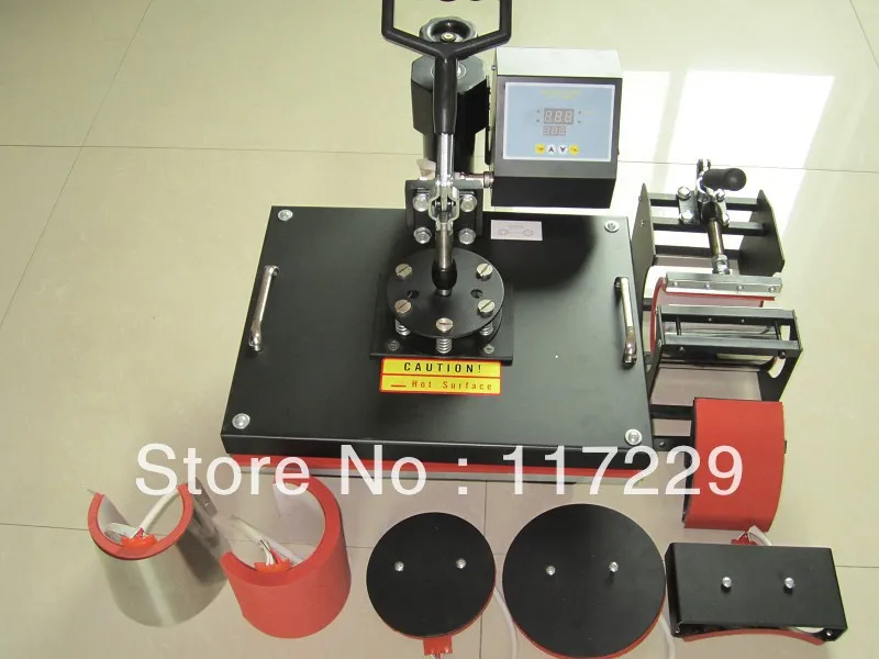 New Double Display 8 In 1 Combo Heat Press Machine ,Plate/Mug/Cap/Tshirt Heat Press,Heat Transfer Machine,Sublimation Machine