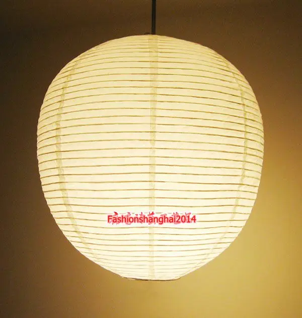 Japanese Paper Lantern Plain Restaurant Shop Decoration Lamp Round/Oval 30X30cm