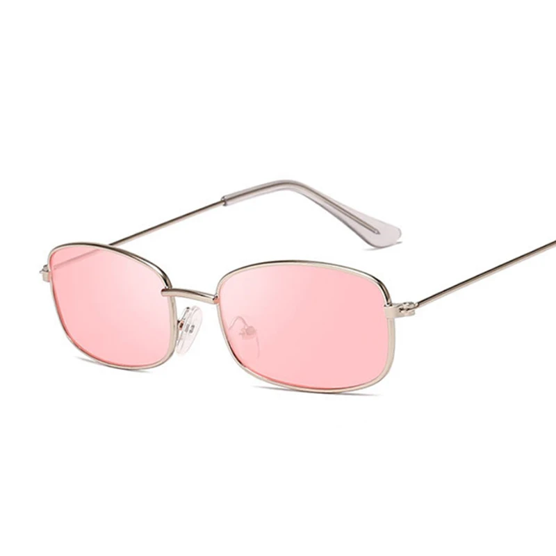 Cute Sexy Rectangle Sunglasses Woman Retro Small Black Red Pink Cateye Sun Glasses Female Vintage Shades For Woman