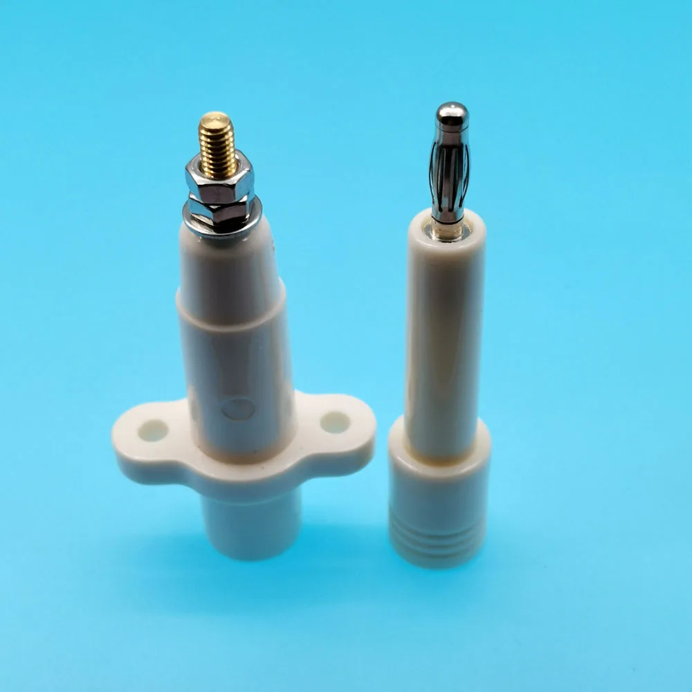 Male&female good quality Round 10 KV High Voltage 4mm Banana Plug/Socket Test Connector,Welded