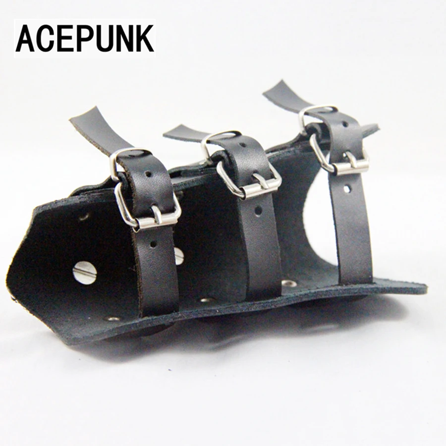 2020 New Punk Cool Thick Cow Leather Bracelet Wrist Band Super Star Spike Bracelets & Bangles Pulseira Masculina Bileklik