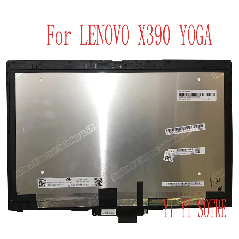 02HM857 02HM861 02HM859 5M10V24625 For Lenovo Thinkpad X390 Yoga Laptop FHD LCD Display Touch Screen Glass Digitizer Assembly