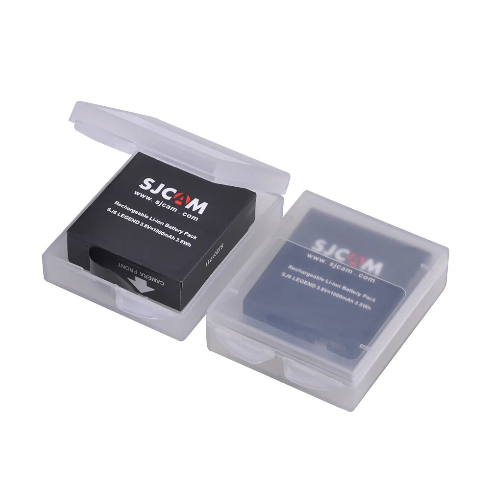 PowerTrust 2Pcs 3.8V 1000mAh Original SJCAM SJ6 LEGEND Battery for SJ6 Legend SJ6 Legend Air Sports DV Camera