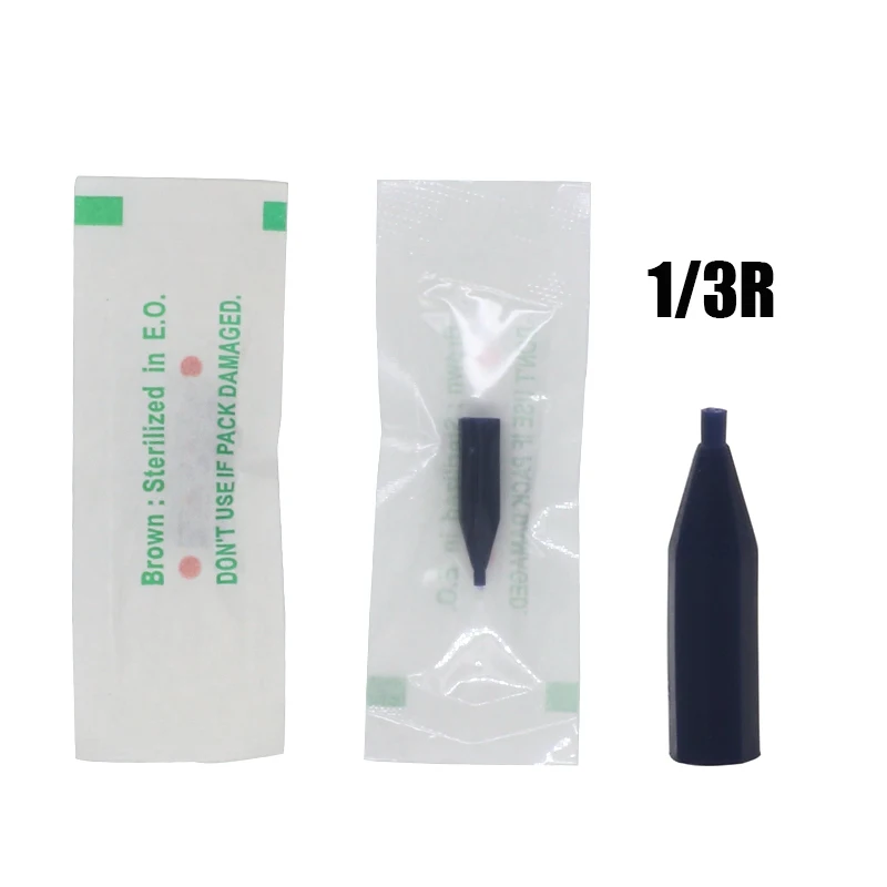 100pcs Original 1R 3R 5R 5F 7F Giant sun Tattoo Needles With Disposable Needle Caps Needle Tube For Permanent Makeup Machine