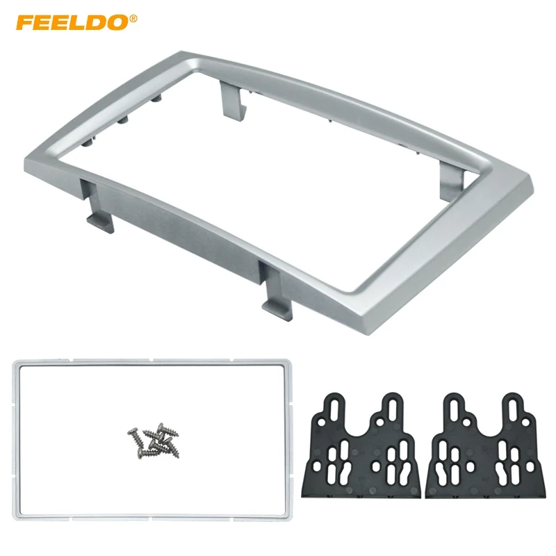 FEELDO Car Double Din DVD Radio Fascia Frame for PEUGEOT 308/408 Dashboard Panel Mount Installation Adapter Trim Kit #HQ5191