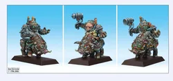 model kit resin kit Avatars of War 28105   RackHam Fantasy series dwarf pig Sabres (3)