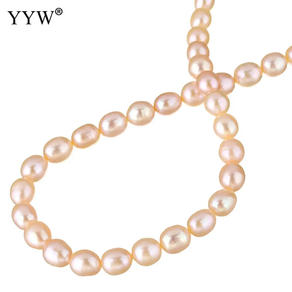 Pearl Beads Natural Freshwater Pearl Loose Beads For Making Diy Jewelry Bracelet Necklace pink 2021 fashion jewelry beads 6-7mm