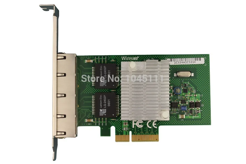 

Winyao WYI350-T4 RJ45 PCI-E Gigabit Ethernet Network Adapter Card NIC inteli350t4 1000Mbps VLAN ESXI ISCSI PXE remote boot