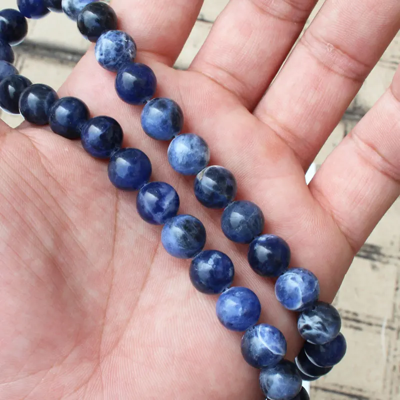 4-12mm  Sodalite Jaspers Round Loose Beads15