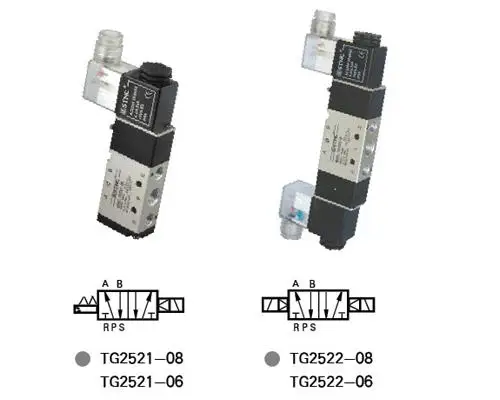 Pneumatic Components-Tiangong 2ตำแหน่ง5 Way Solenoid วาล์ว TG2521-08 (4V210-08)