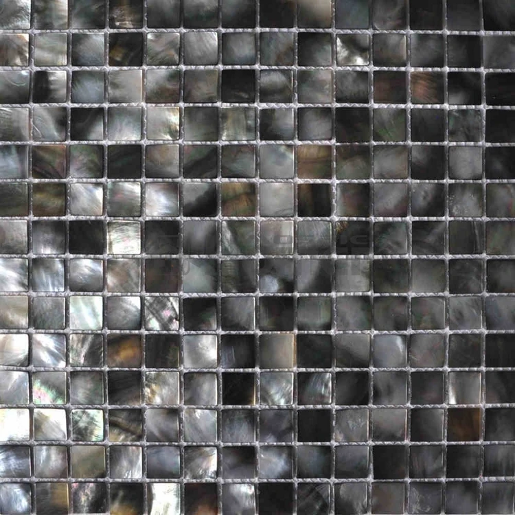 black mother of pearl tiles luxury tiles for kitchen backsplash and bathroom wall and floor image 4